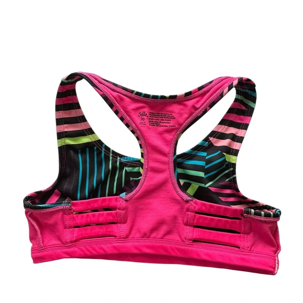 Justice. Girl sports bra. Neon Stripe Racerback & Matching Tank Top